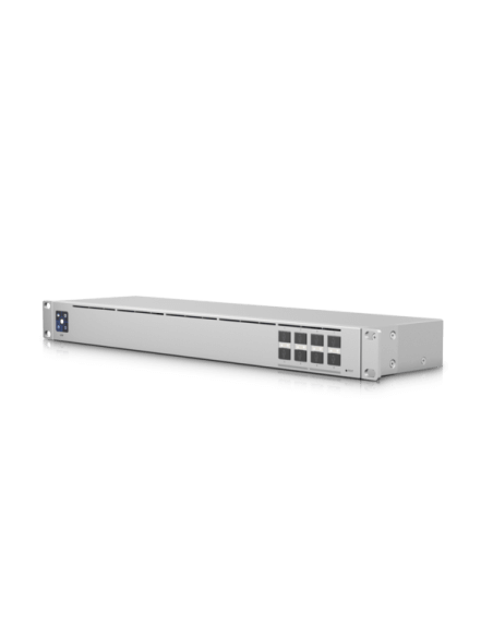 Ubiquiti UniFi Aggregation Switch featuring 8 10G SFP+ ports, designed for high-performance network aggregation.