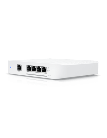 Image of the Ubiquiti UniFi FLEX 10GbE Switch showcasing its design and features.