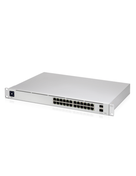 Image of the Ubiquiti UniFi Gen2 24-Port Pro Switch with smart power capabilities.