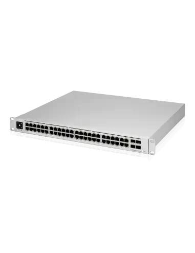 Ubiquiti UniFi Gen2 48-Port PoE Pro Switch with 600W PoE, showcasing its design and features.