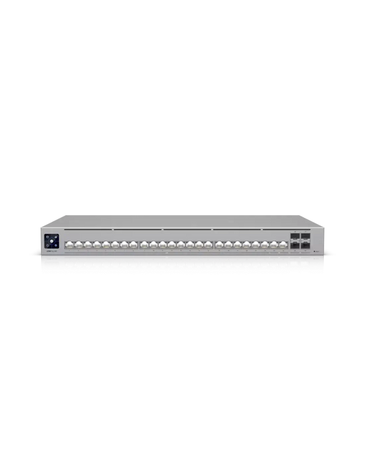 Ubiquiti UNIFI Pro HD 24 Port POE Switch 600W with model USW-PRO-HD-24 displayed.