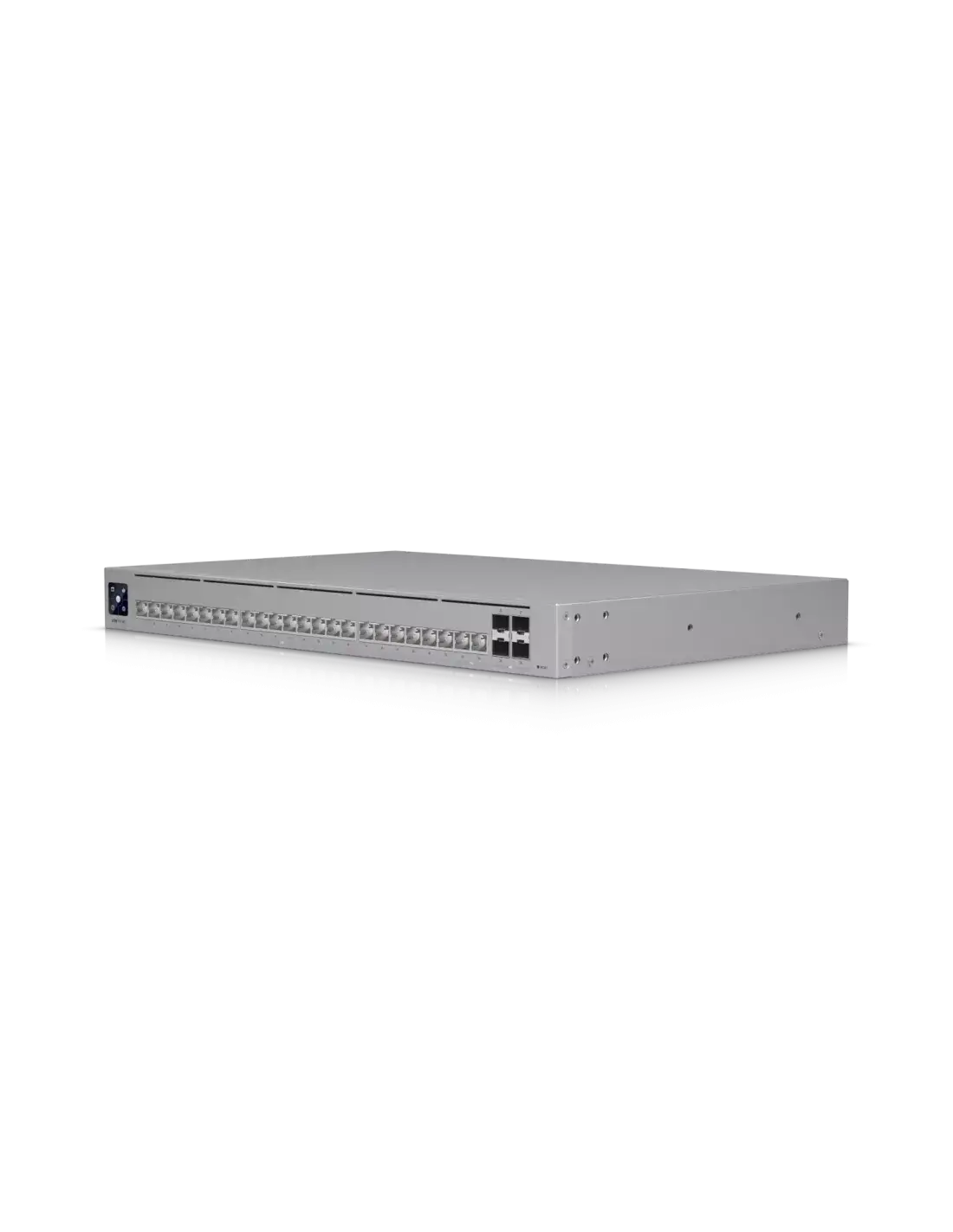 Image of the Ubiquiti UNIFI Pro HD 24 Port Switch, model USW-PRO-HD-24, showcasing its design and features.