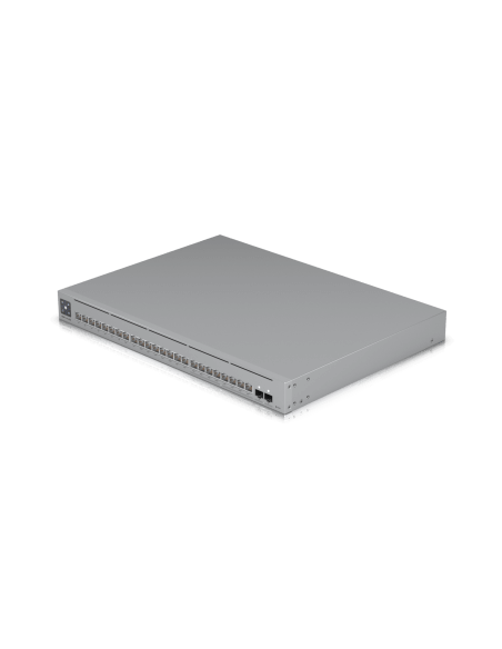 Ubiquiti UniFi Pro Max 24-Port PoE Switch with 400W PoE, showcasing its ports and design.
