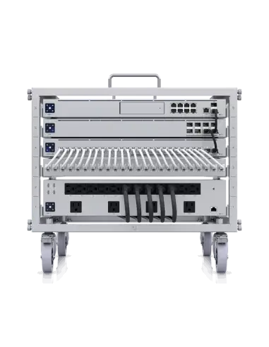 Ubiquiti UniFi 6U Network Mini Rack showcasing a compact design for efficient network equipment storage.