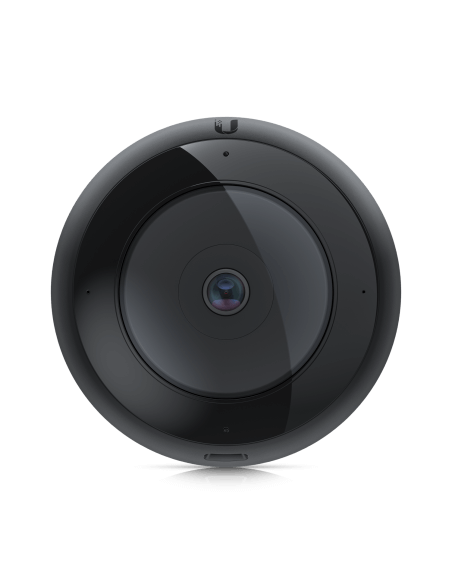 Ubiquiti UniFi Protect 5MP 360 PTZ IP Camera displayed in an outdoor setting.