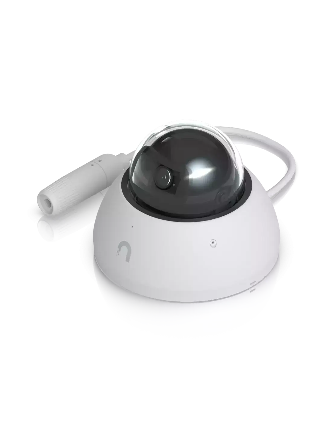 Ubiquiti UniFi Protect 8MP AI Dome IP Camera, model UVC-AI-Dome-W, showcasing its sleek design and advanced features.