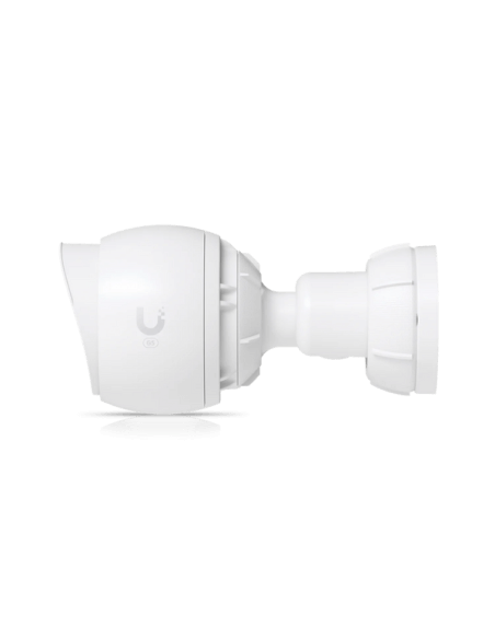 Ubiquiti UniFi Protect G5 Bullet 4MP IP Camera mounted outdoors, showcasing its sleek design and surveillance capabilities.