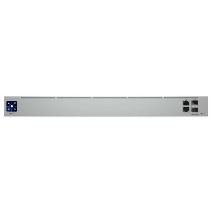 Image of the Ubiquiti UniFi Gateway Pro, a network device designed for high-performance connectivity.