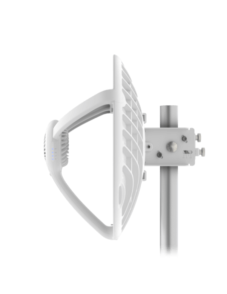 Ubiquiti airFiber 60 Long-Range radio system with 1 Gbps throughput, showcasing the product design and features.