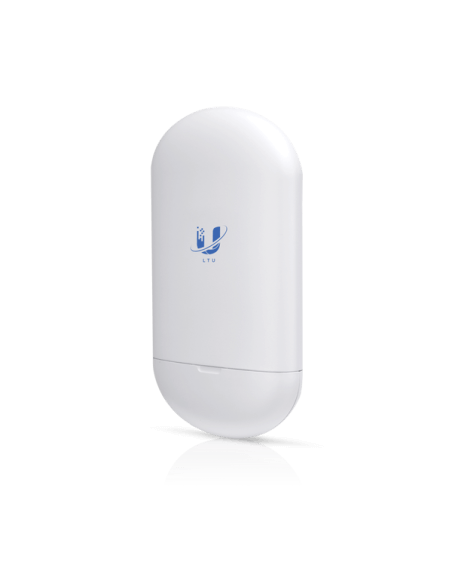 Image of the Ubiquiti LTU Lite, a wireless communication device designed for long-range connectivity.