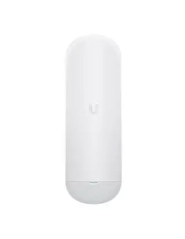 Ubiquiti airMAX NanoStation 5AC wireless access point with a sleek design, ideal for long-range connectivity.