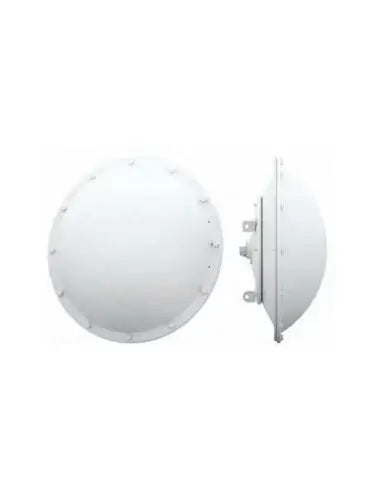 Ubiquiti airMAX radome cover designed for 2ft parabolic dishes, featuring a white finish and includes nuts and bolts.