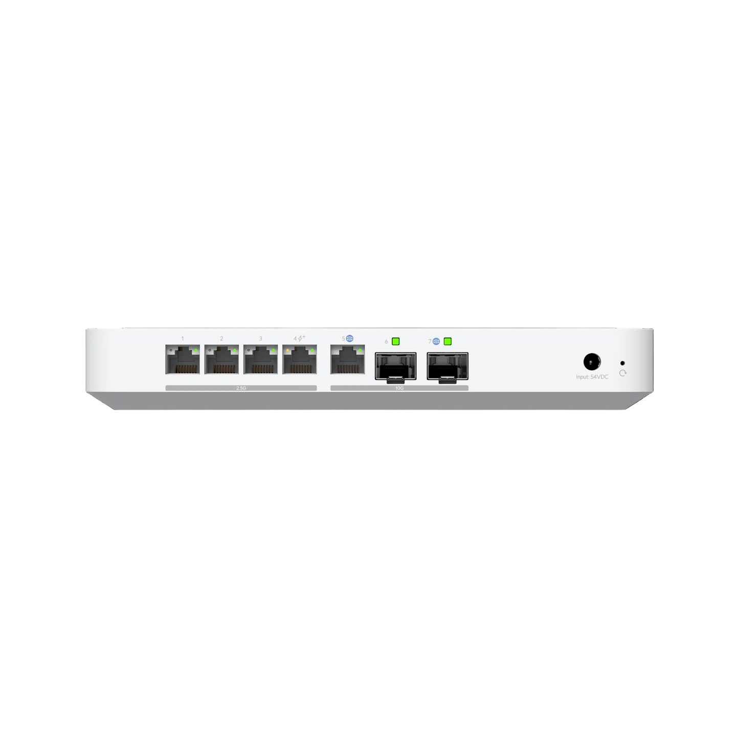 Dimensions and specifications of Ubiquiti 10G Multi-WAN UniFi Cloud Gateway Fiber.