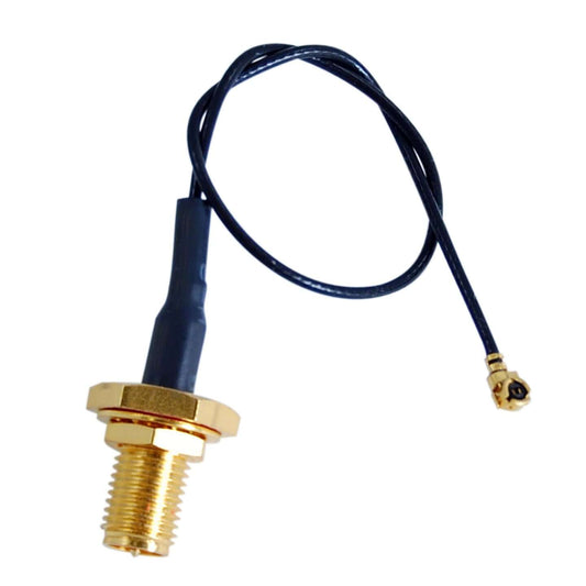 U.FL to SMA Female Bulkhead Connector showing the design and features of the product.