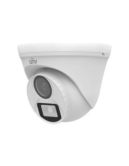 UNV 2MP ColourHunter Mini Turret Camera with Fixed IR, showcasing a compact design suitable for surveillance.
