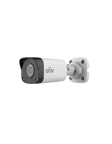 UNV 2MP Mini Fixed Bullet Camera with a 4.0mm lens, showcasing its compact design suitable for surveillance.