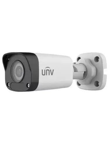 UNV 4MP Mini Fixed Bullet Camera in plastic housing supporting up to 30 FPS.