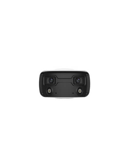 UNV 4MP HD ColorHunter Wide Angle Bullet Camera with dual lenses and 160-degree field of view.