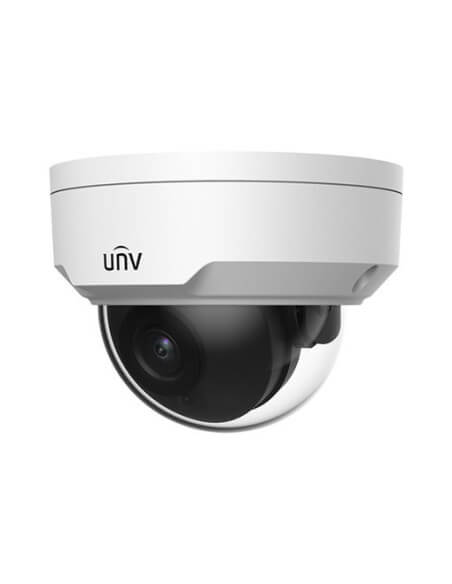 UNV Ultra H.265 2MP WDR LightHunter Vandal Dome Camera showcasing its design and features.