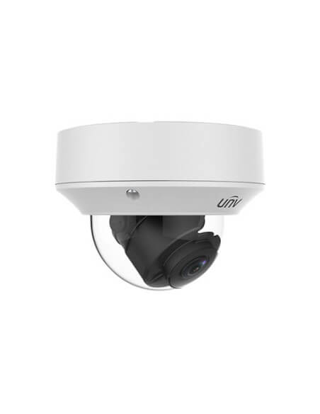 Uniview 2MP H.265 Fixed Motorised Dome Camera with a sleek design, suitable for surveillance.