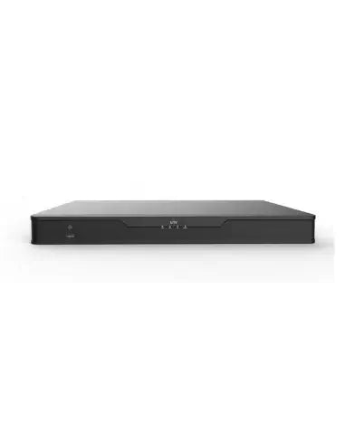 Image of UNV Ultra H.265 16-Channel NVR featuring 4 HDD slots and supporting human body detection.