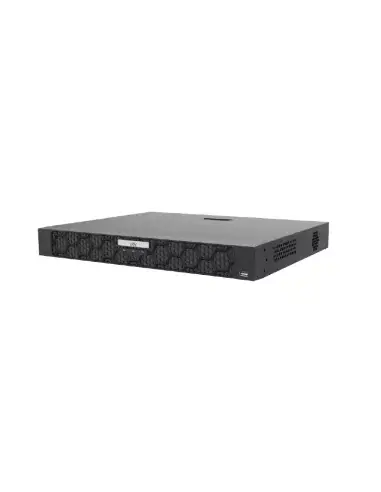 UNV Easy Series 32-Channel NVR with 2 HDD slots, showcasing the device's design and features.