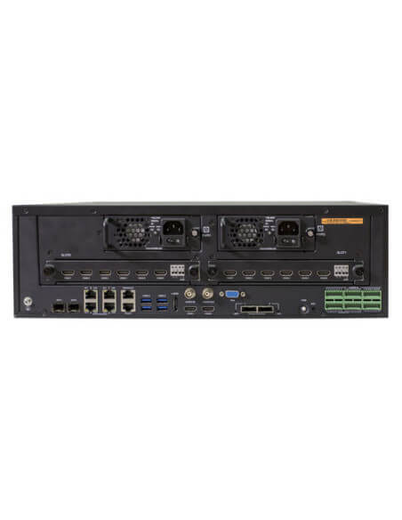 UNV PRO Series 128-Channel NVR featuring 16 HDD slots, designed for high-capacity video storage and smart functions.