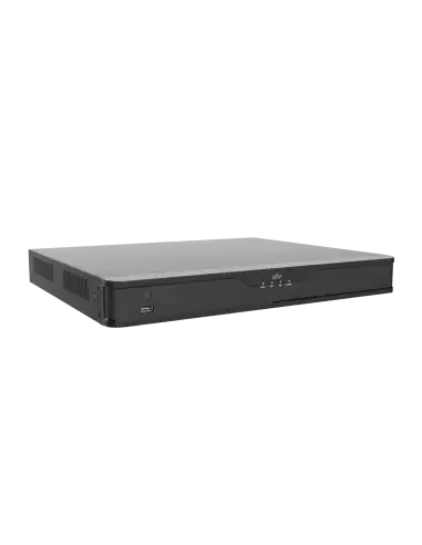 Image of the UNV H.265 Hybrid NVR, a 16 channel analog XVR device, showcasing its design and features.