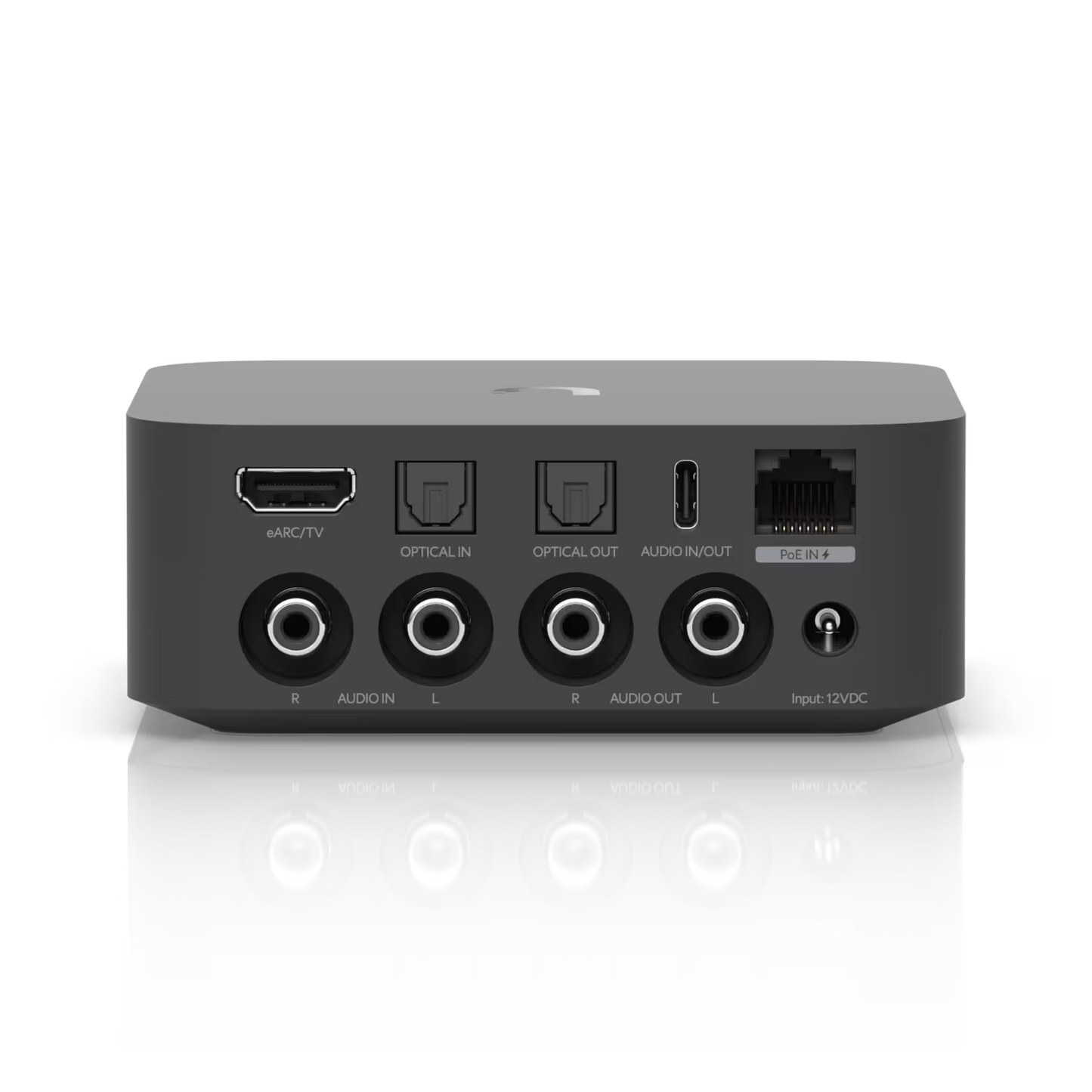 Ubiquiti UniFi PoE Audio Port Audio Streamer in use, illustrating its functionality in a live audio streaming setup.