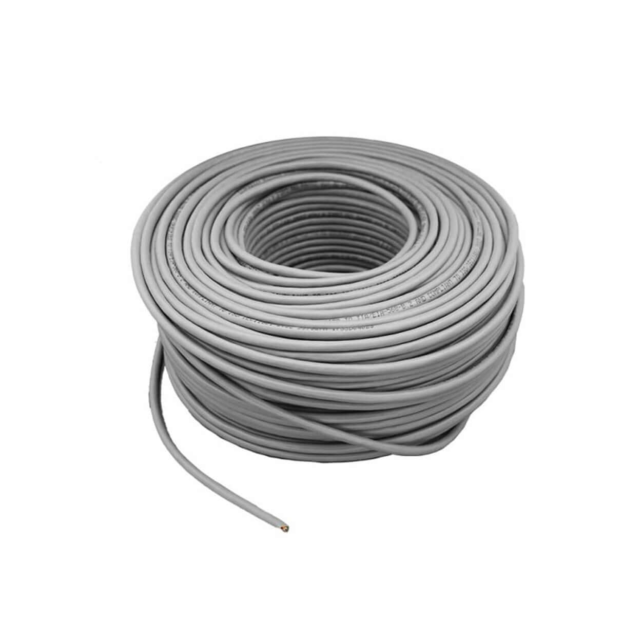 Linkbasic 100M Cat5e Solid Grey UTP Cable displayed in the image.