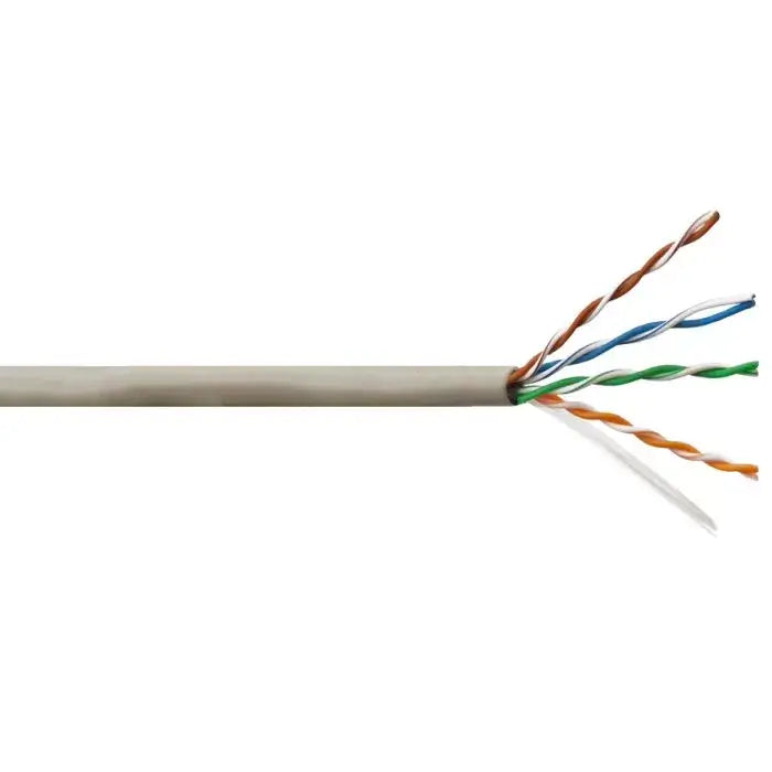 Linkbasic 305M Cat5e Solid Grey UTP Cable displayed in the image.