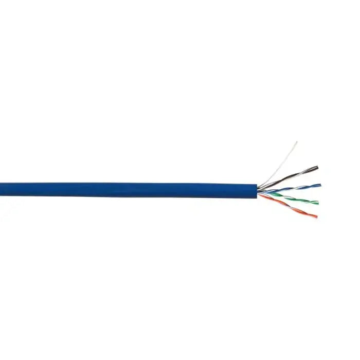 Linkbasic 305M Cat5e Solid Blue UTP Cable, a high-quality networking cable suitable for various applications.