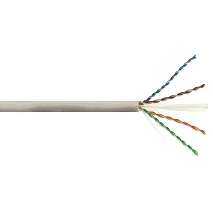 Linkbasic Cat6a 305M Solid Grey UTP Cable displayed in the image.