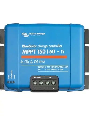 Victron Blue Solar MPPT 150/60 Charge Controller for efficient solar energy management.