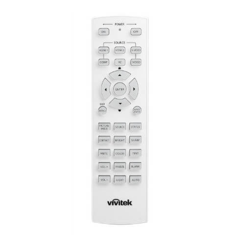 Vivitek 30-Key HC Remote Control designed for H1080 and H5080 Series Projectors.