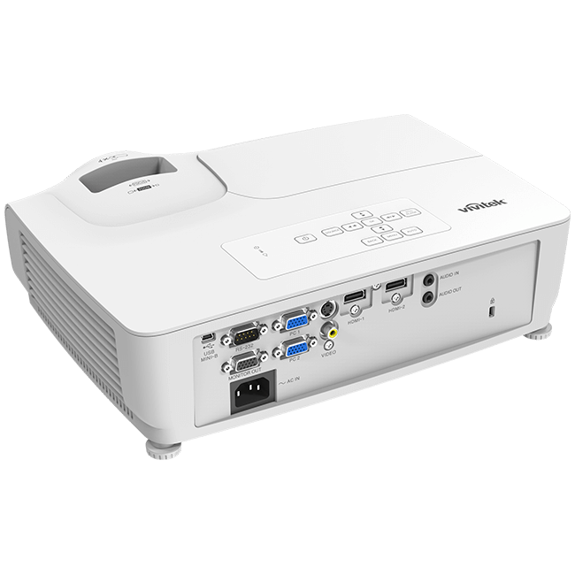 Vivitek DH278 EDU 1080p DLP projector featuring 4000 lumens brightness and a 20,000:1 contrast ratio.