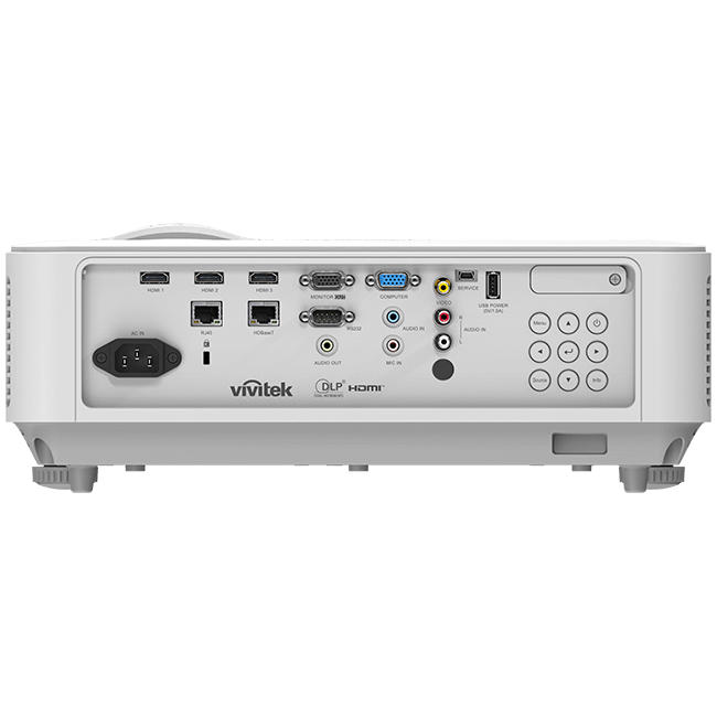 Vivitek DU3661Z WUXGA Laser DLP Projector with 5000 lumens brightness and 20,000:1 contrast ratio.