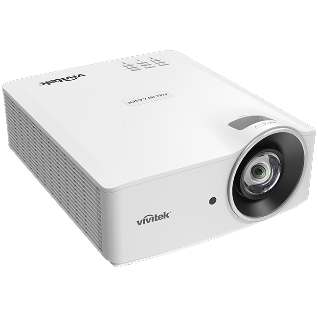 Vivitek DU4371Z ST WUXGA Laser Short Throw DLP Projector with 5100 lumens brightness and 20000:1 contrast ratio.