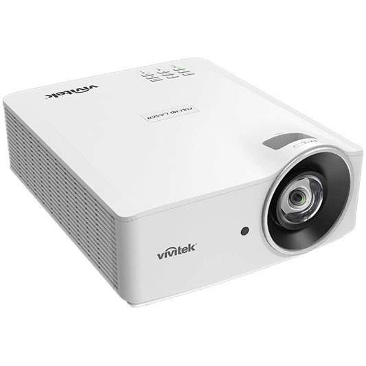 Vivitek DU4371Z ST WUXGA Laser Short Throw DLP Projector with 5100 lumens brightness and 20000:1 contrast ratio.