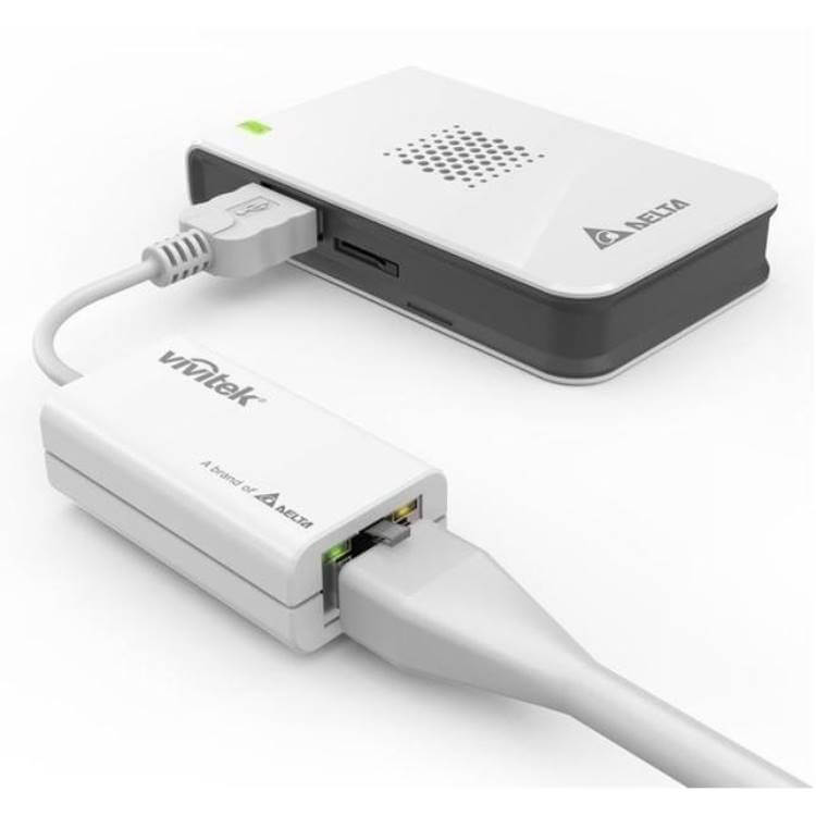 Vivitek NVK-VE01 NovoConnect USB Ethernet Adaptor for fast wired connections at 10/100Mbps.