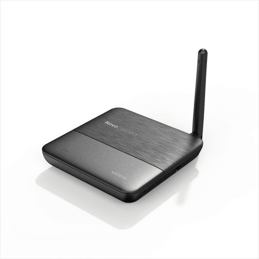 Vivitek NovoConnect NC-X300 advanced wireless collaboration system featuring BYOD, mobile mirroring, and LauncherPlus QL300.