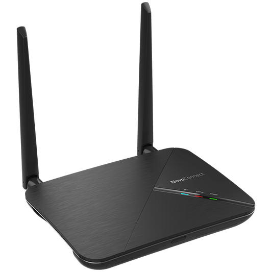 Vivitek NovoConnect NC-X700 4K Wireless Collaboration System showcasing its features including BYOD, mobile mirroring, and digital signage capabilities.