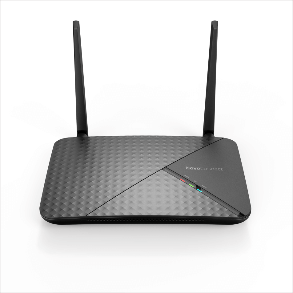 Vivitek NovoConnect NC-X900 4K Wireless Collaboration System showcasing its features including BYOD, mobile mirroring, and Miracast WiFi capabilities.