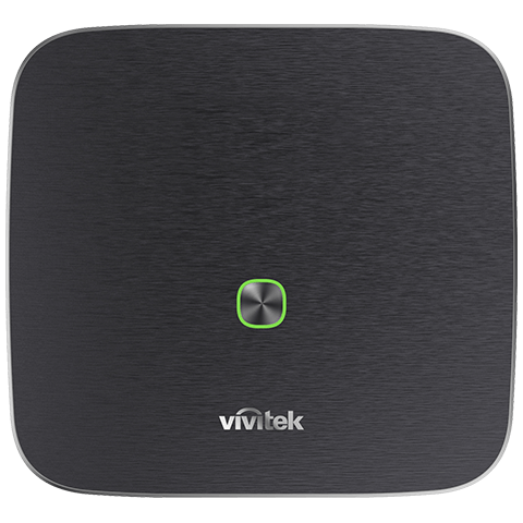 Vivitek Qumi Q9 4K UHD Portable LED Projector showcasing its sleek design and features, including 1500 lumens brightness and high contrast ratio.