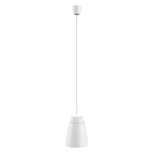 AUDAC ALTI4 2-WAY 4-inch Pendant Speaker in white color, showcasing its sleek design and compact size.