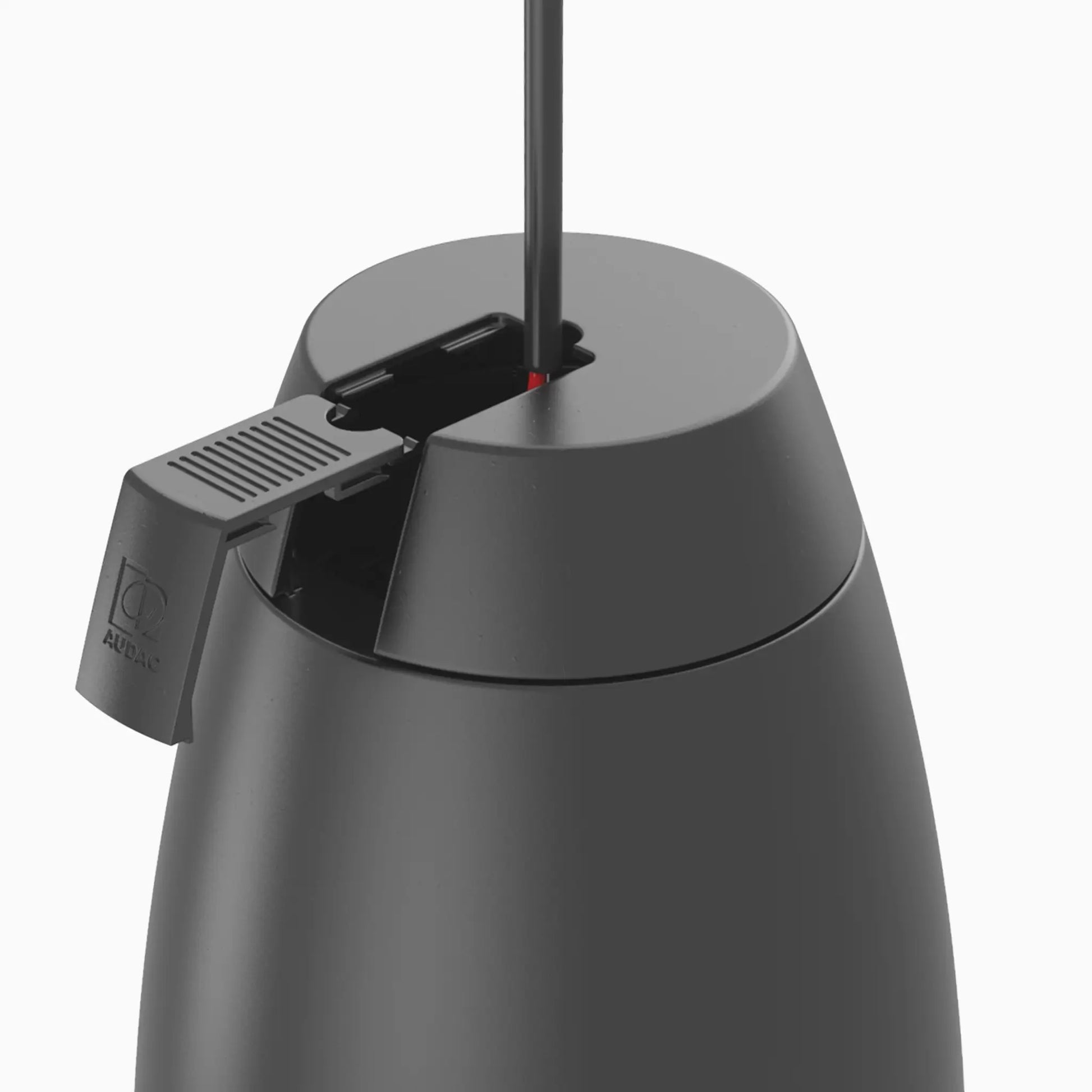 AUDAC ALTI4 2-WAY 4" Pendant Speaker in white, showcasing fast and easy installation features.