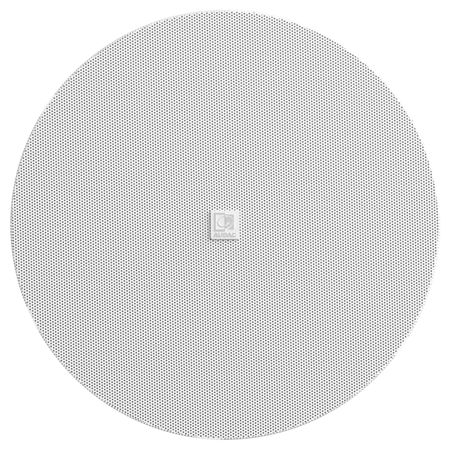 AUDAC CALI660 2-Way 6.5 inch Ceiling Speaker with Twist-Fix Grill in white color, showcasing its design and features.