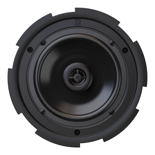 AUDAC CIRA7 QuickFit 2-Way 6.5 inch Ceiling Speaker with TwistFix Grill in white, shown without grill.