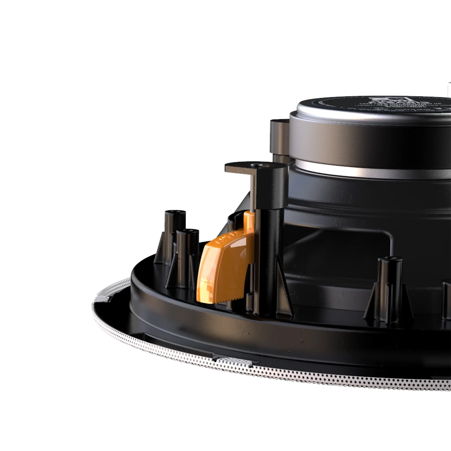 AUDAC CIRA7 QuickFit 2-Way 6.5 inch Ceiling Speaker with TwistFix Grill in white color.