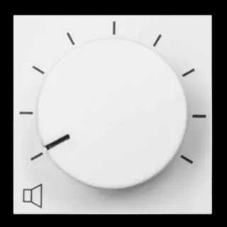 Audac 100V volume controller, 36W power, in white color, 45 x 45 mm dimensions.